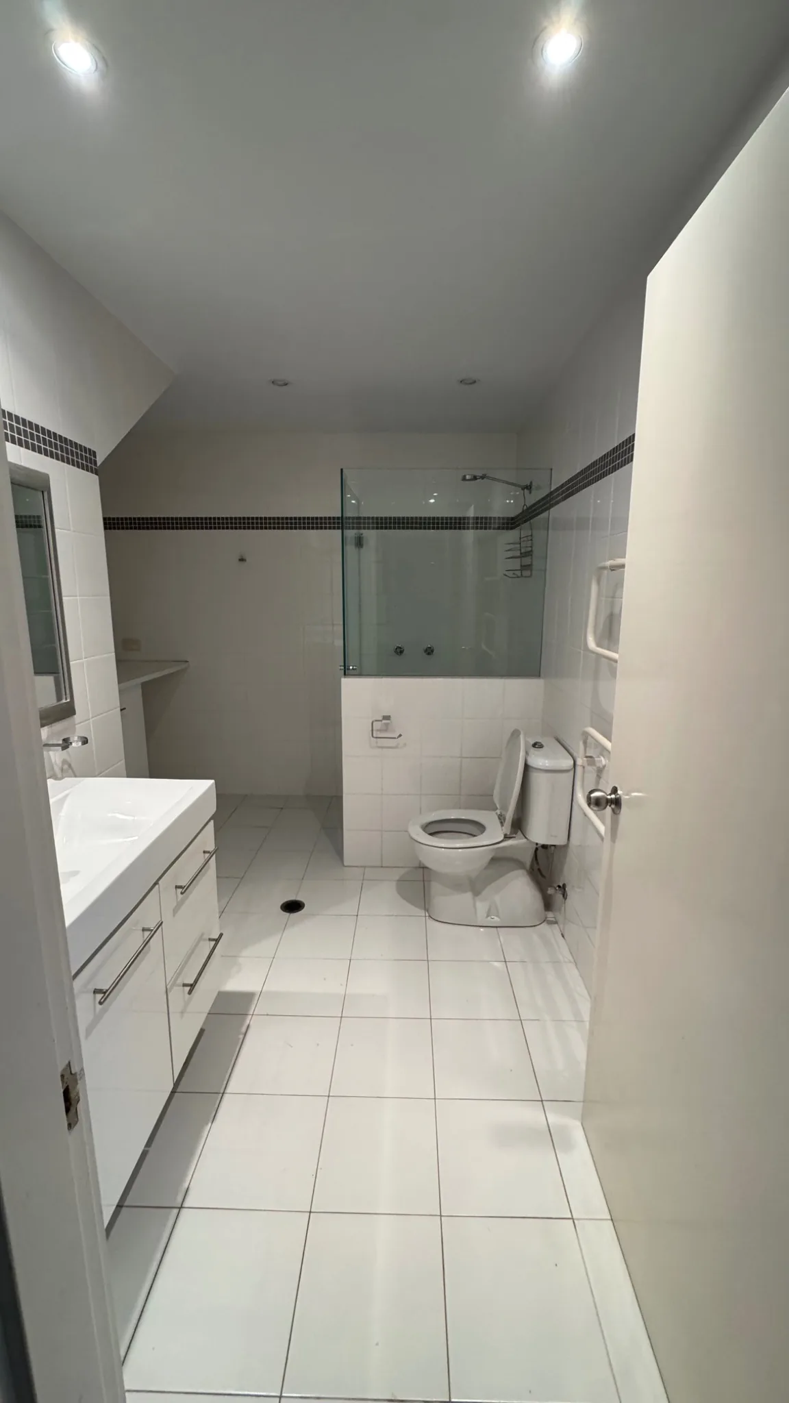 Second bathroom and laundry before the layout was changed
