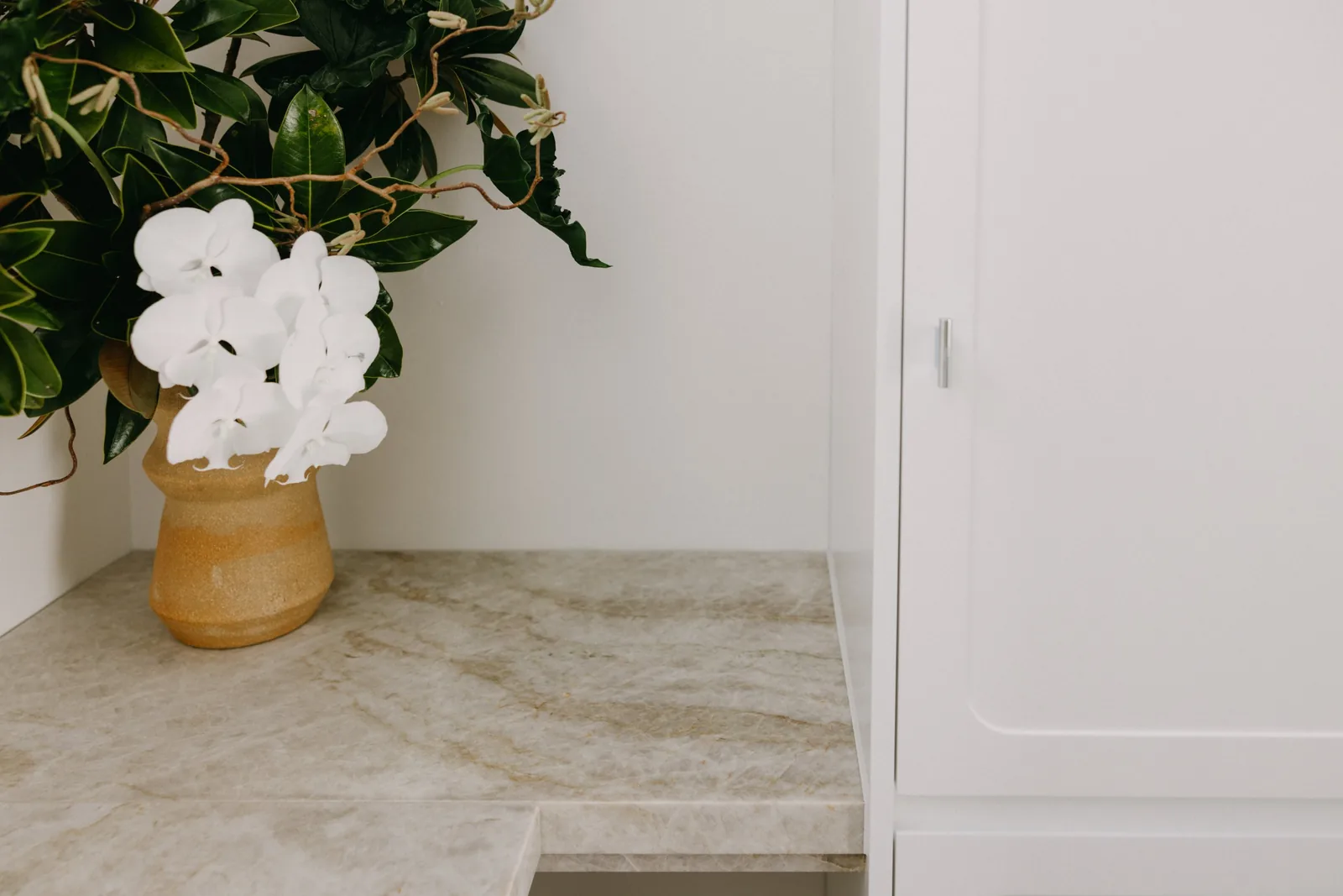 Makeup table with Taj Mahal stone surface